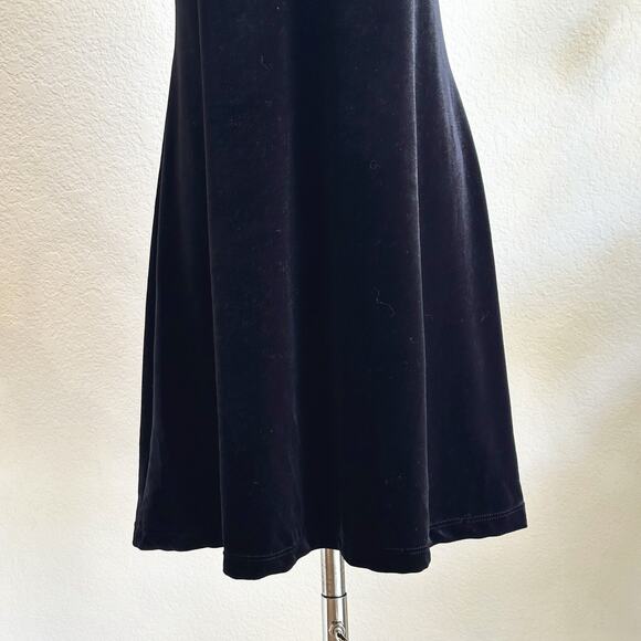 VTG 90s Charlotte Russe Mini Velvet Babydoll Dress Large Whimsygoth Grunge Y2K - Picture 3 of 9